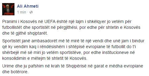 Ahmeti Uefa