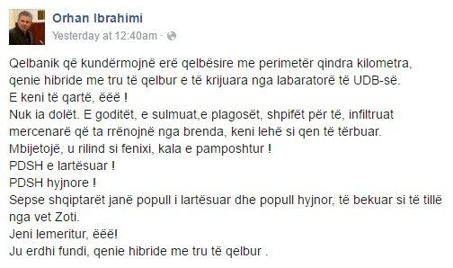 Orhan Ibrahimi post