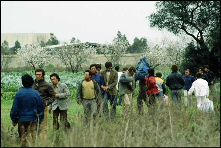 ITALY,Brindisi: Albanian refugees.