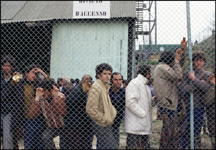 ITALY,Brindisi: Albanian refugees.