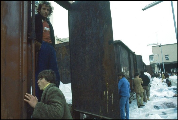 ITALY,Brindisi: Albanian refugees.