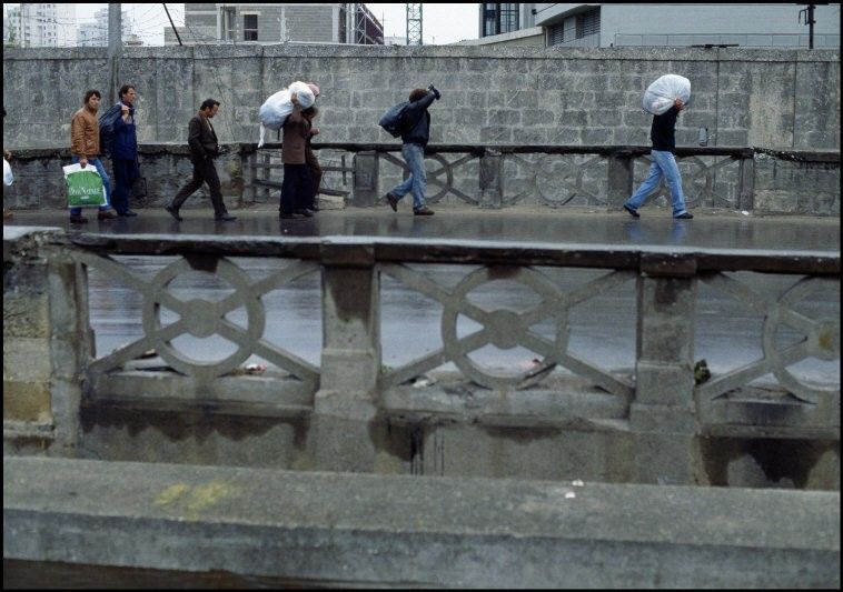 ITALY,Brindisi: Albanian refugees.