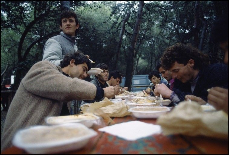 ITALY,Brindisi: Albanian refugees.