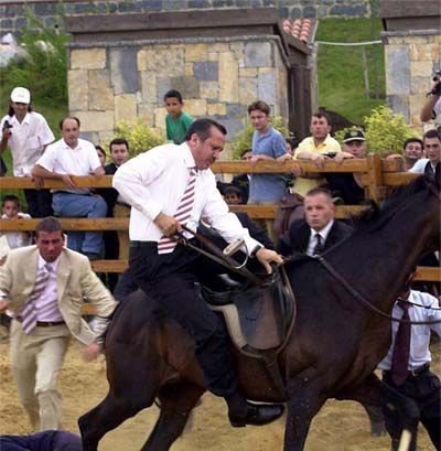 Video/ Momenti kur Erdogan rrëzohet nga kali - Arbëria News