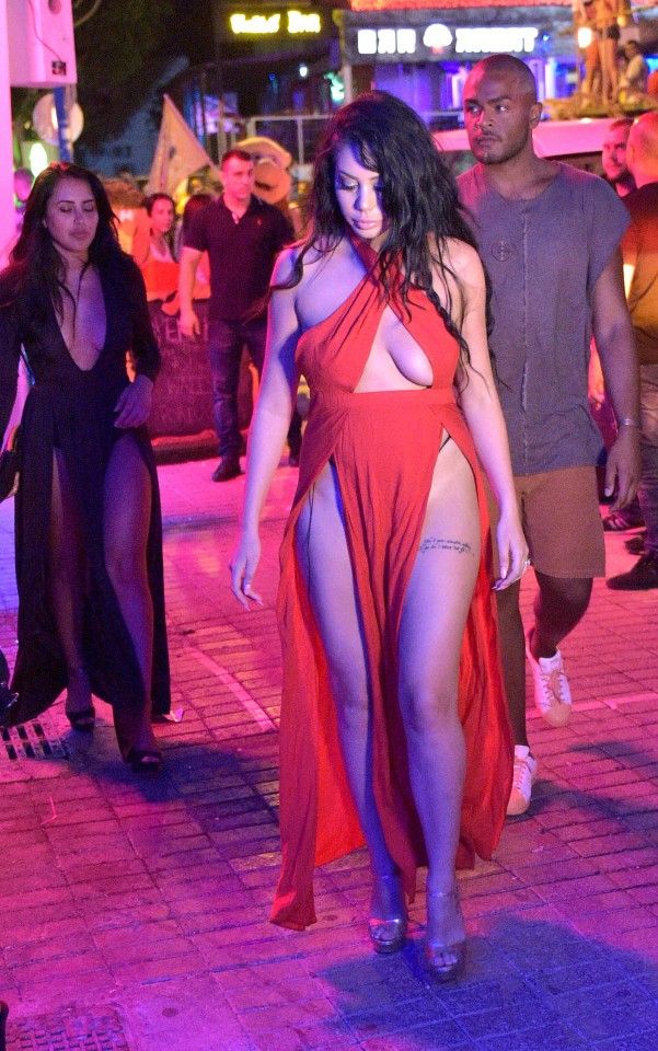 Ayia Napa - Cyprus *EXCLUSIVE ALL ROUND PICTURES* Marnie Simpson - Holly Hagan - Chloe Ferry The Geordie Shore cast were out in Ayia Napa last night partying at The Castle Club - The girls all wearing revealing outfits. Chloe Ferry was her usual drunken self on the way out and Marnie Simpson fell to the floor after trying to grab hold of Nathan for support. Doormen had to help her to her feet as Chloe Ferry was too drunk and using her shoes as a telephone. Byline Must Read: XPOSUREPHOTOS.COM ** UK clients please pixelate children's faces prior to publication** For content licensing please contact: Xposure Photos pictures@xposurephotos.com 44 (0) 208 344 2007