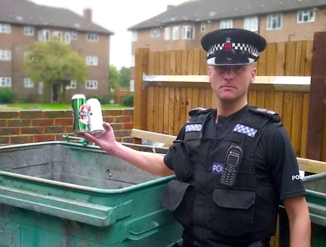 A PC who headed up an anti-drinking campaign has lost his driving licence after getting caught behind the wheel while over the limit. Idiotic PC Matthew Hall drank two cans of beer after a stressful day at work before getting behind the wheel. The 42-year-old Surrey Police officer was pulled over by fellow coppers in Epsom.